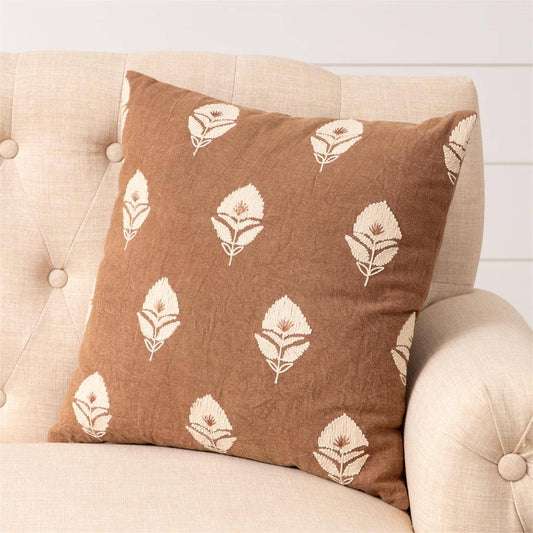 Autumn Block Print Pillow