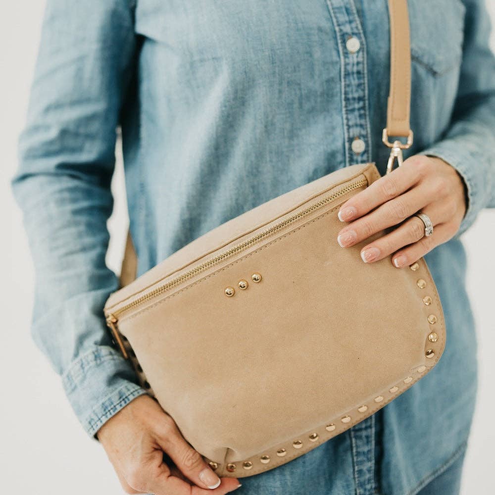 Studded Suede Crossbody