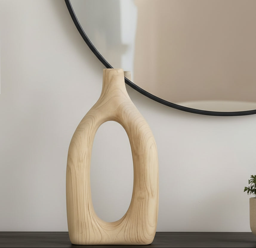 Modern Wood Vase