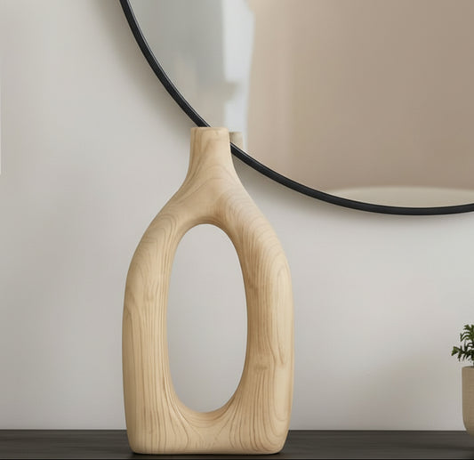 Modern Wood Vase