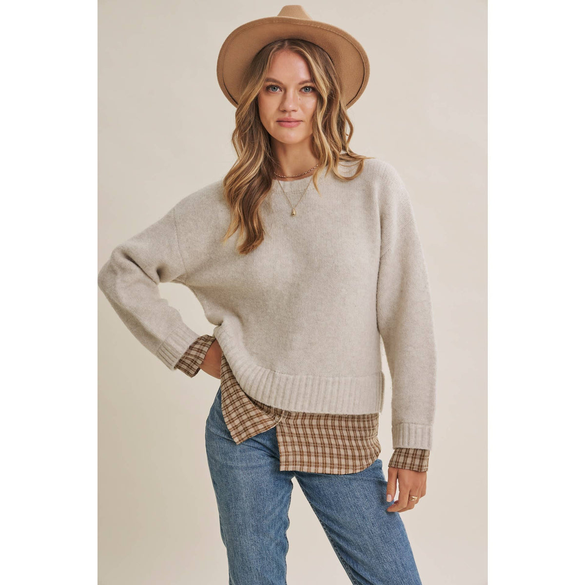 Layered Hem Sweater