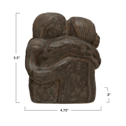 Stoneware Hugging Figure