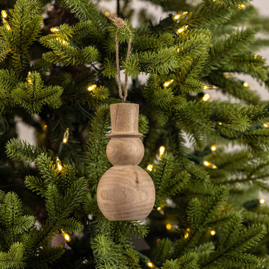 Wood Snowman Ornament