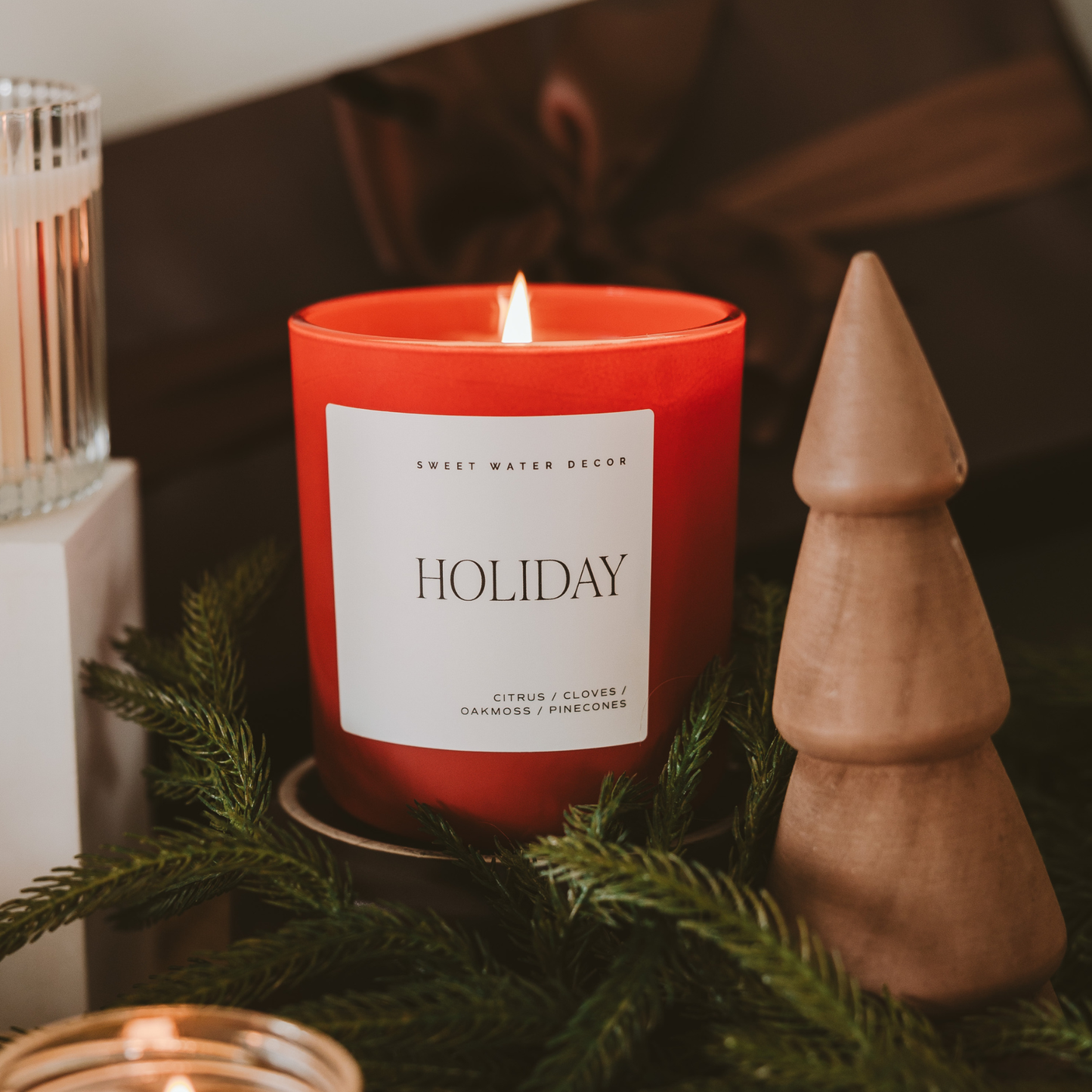 Red Holiday Soy Candle