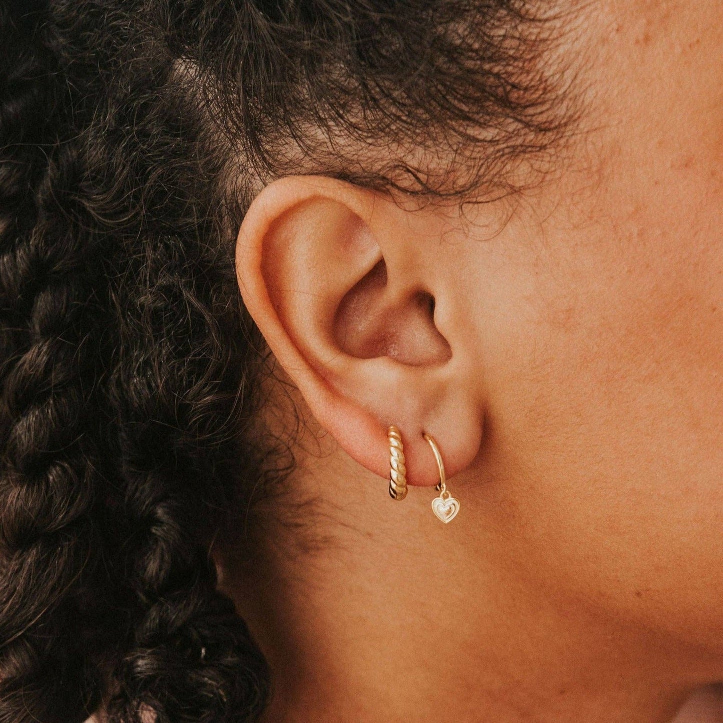 Lovestruck Heart Hoops