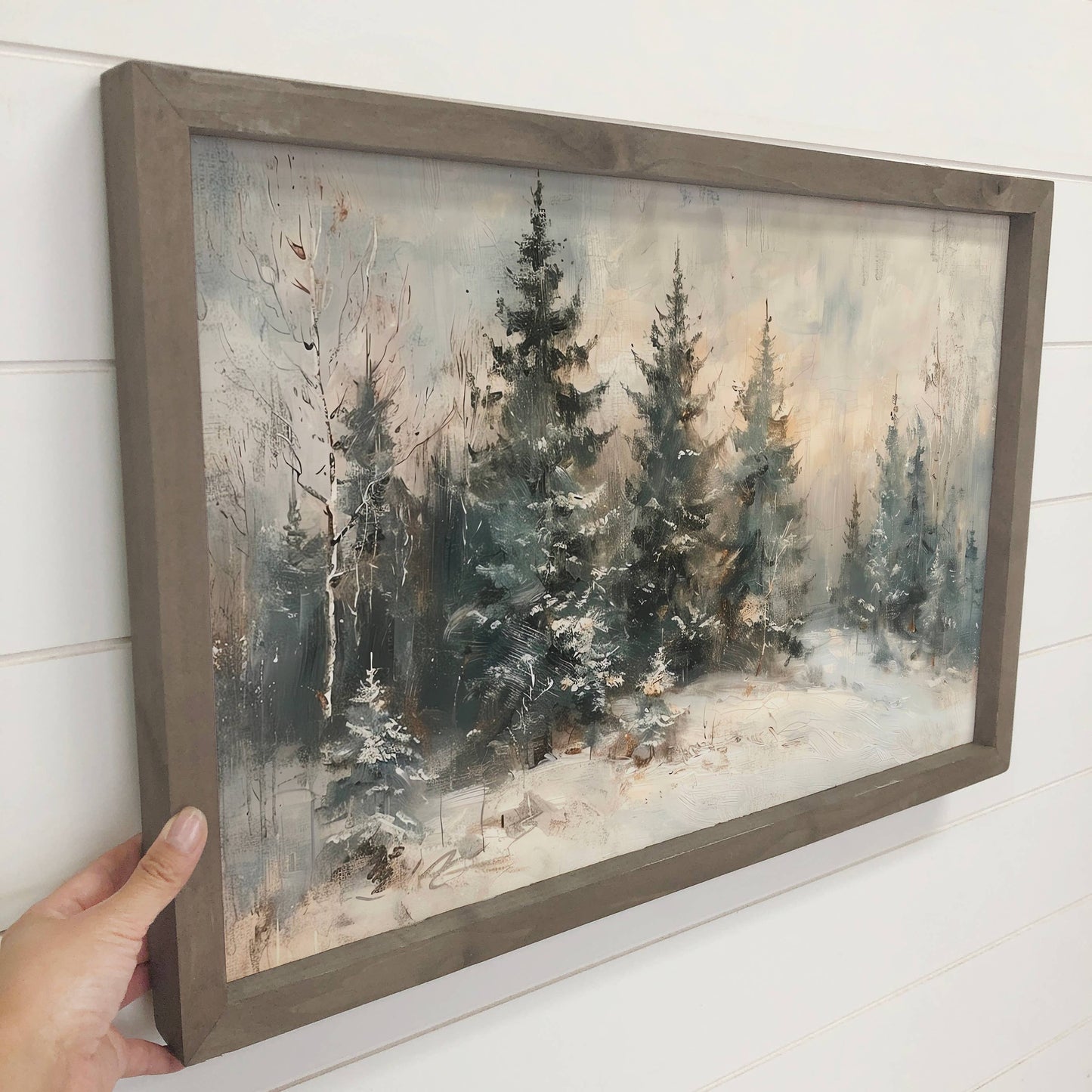 Snow Covered Forest Print