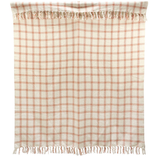 Harvest Orange Plaid Throw