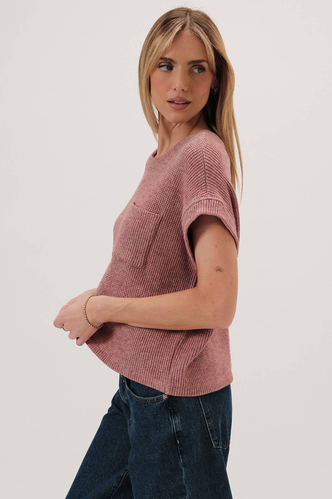 Marsala Short Sleeve Top