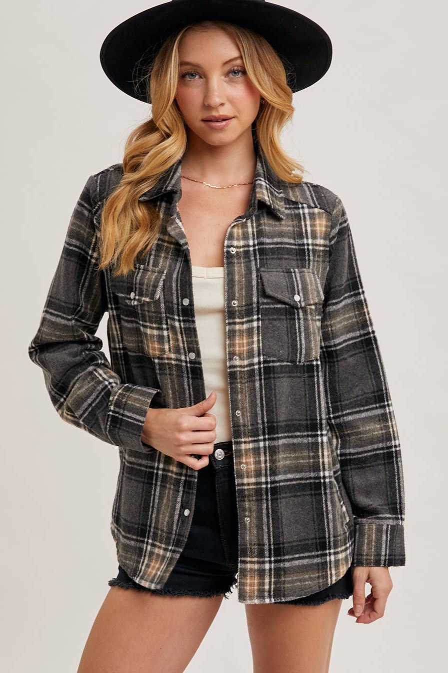 Lina Plaid Shacket