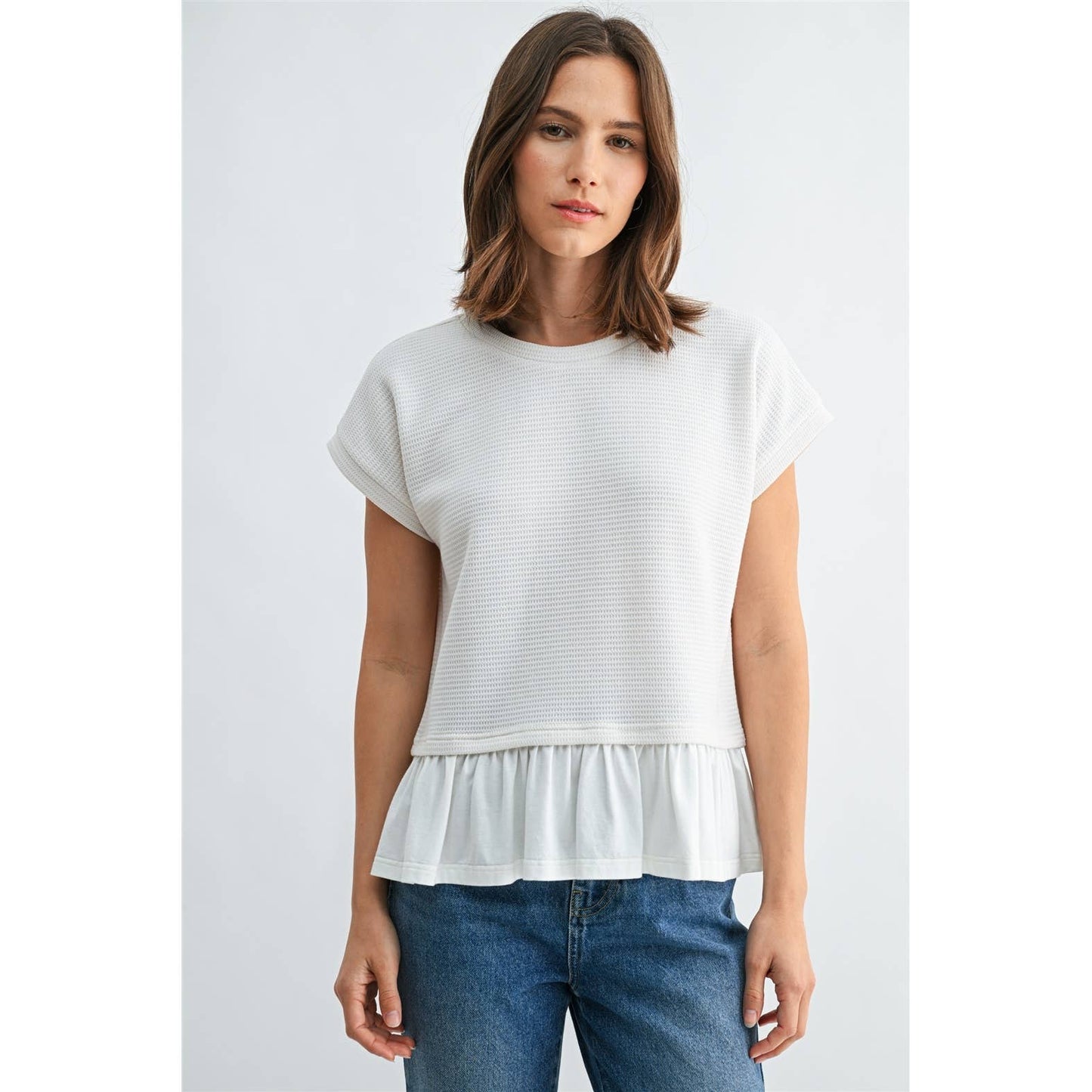 Ivy Ruffle Knit Top
