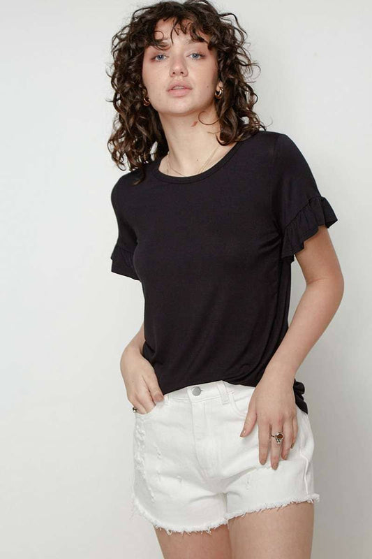 Ruffle Sleeve Top