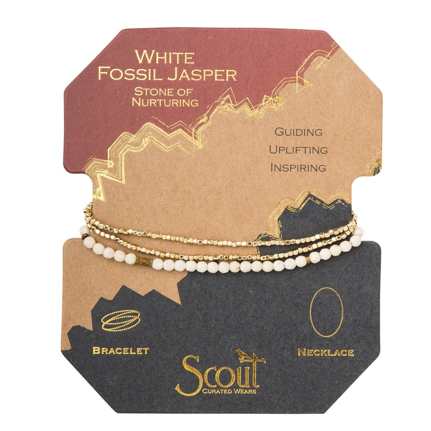 Fossil Jasper Wrap Bracelet