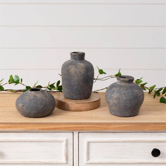 Charcoal Bud Vase
