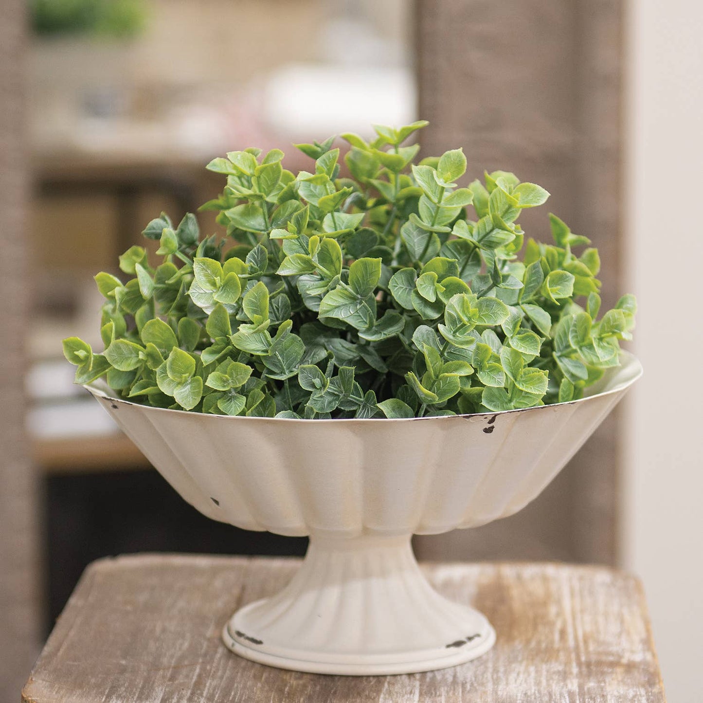 Faux Eucalyptus Half Sphere