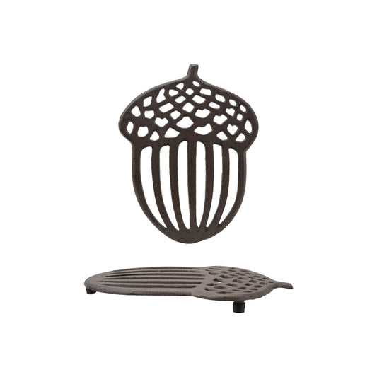 Cast Iron Acorn Trivet