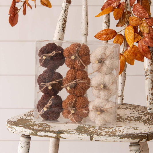 S/9 Teddy Plush Pumpkins