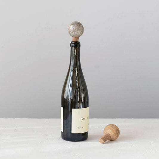 Marble/Cork Bottle Stopper