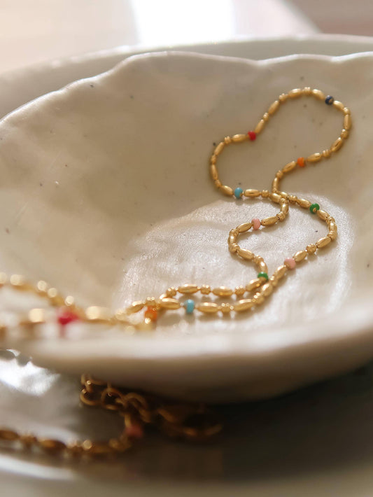 Taven 18K Beaded Necklace