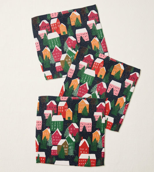 S/3 Alpine Village Dishcloths