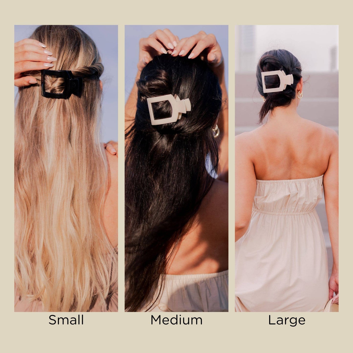 TELETIES Flat Hair Clip | Medium