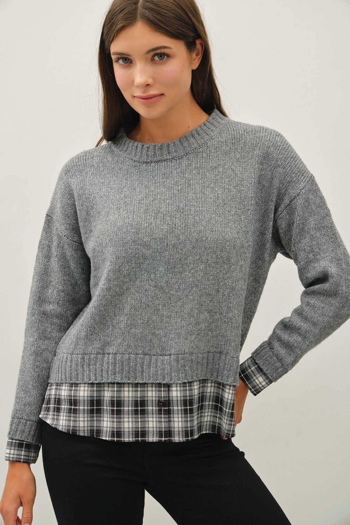 Layered Look Sweater