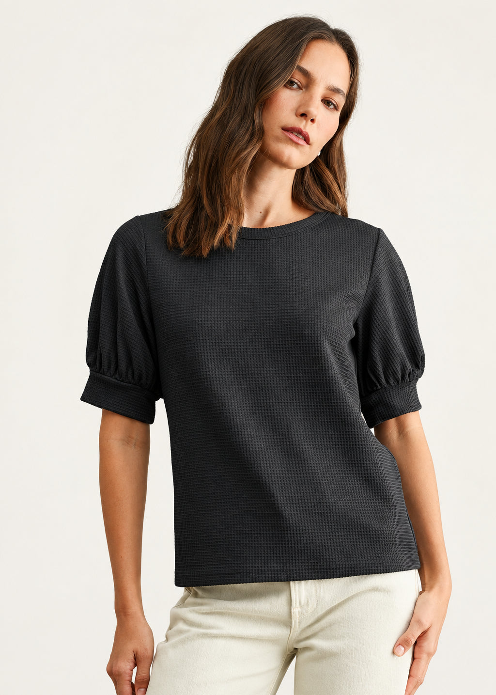 Maddy Waffle Knit Top