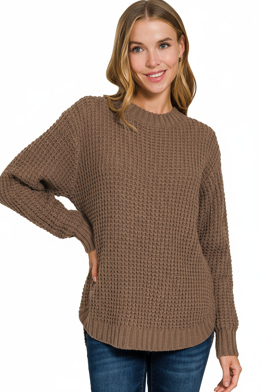 Waffle Knit Sweater