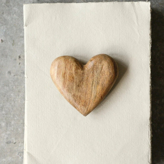 Mango Wood Heart