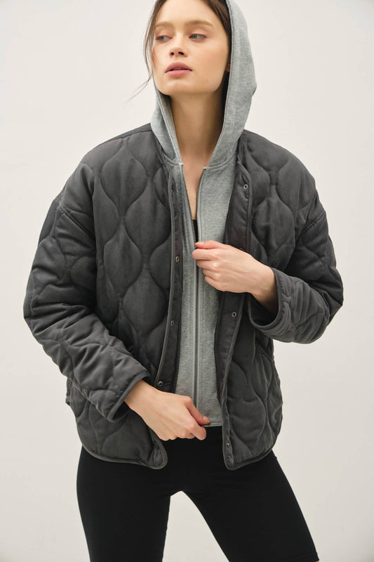 Twofer Quilted Jacket