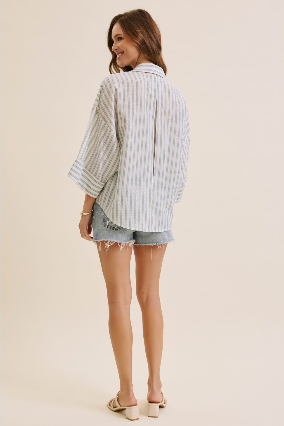 Hollie Stripe Button Down