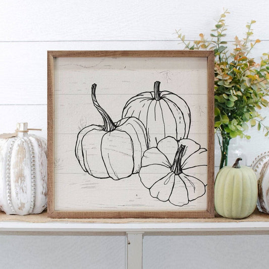 Framed Pumpkin Print