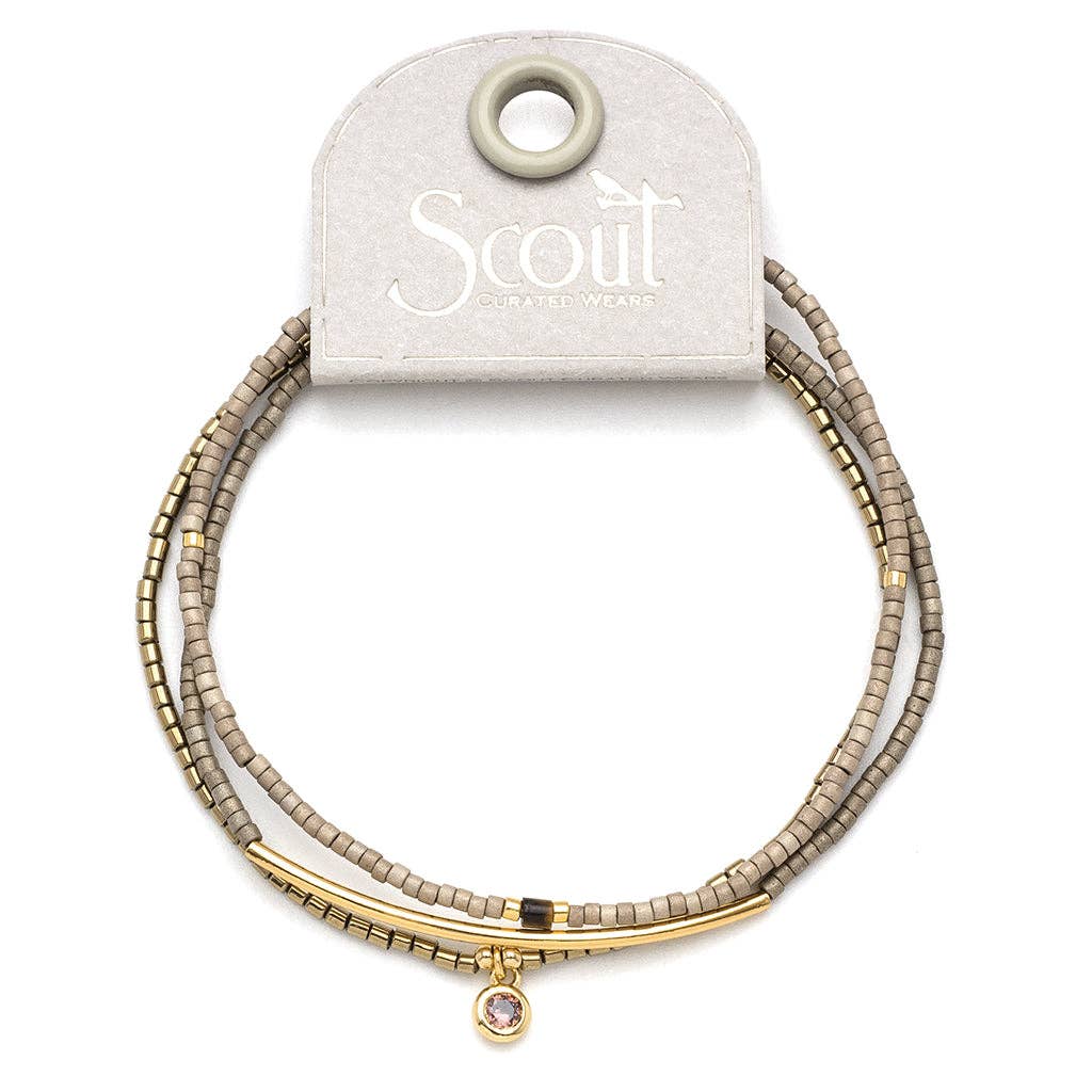 Bracelet Trio - Pewter/Gold