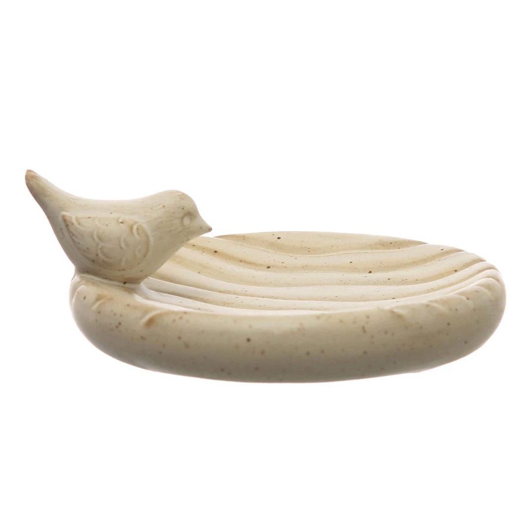 Stoneware Bird Tray