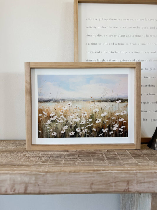 Field of Flowers Framed Print