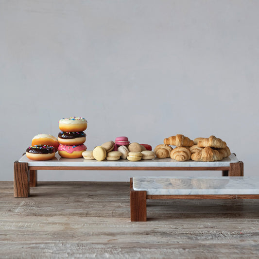 Marble Pedestal Tray