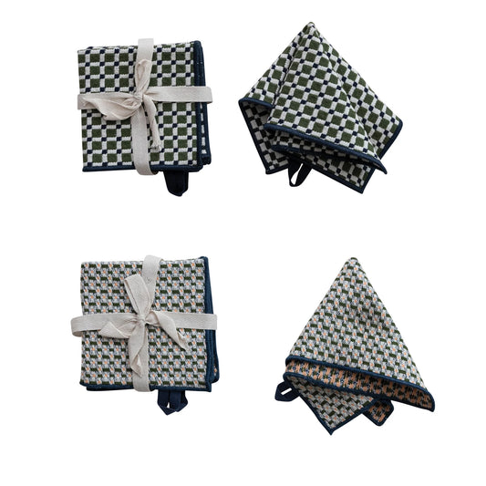 S/3 Woven Cotton Dishcloths