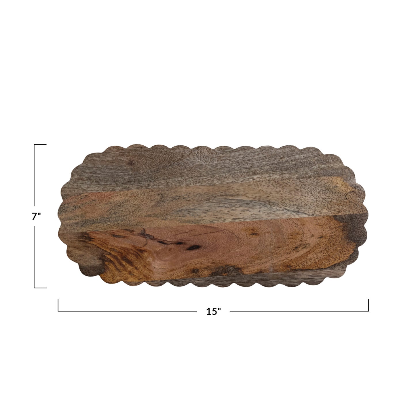 Scalloped Oval Tray