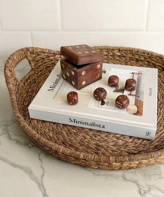 5 Piece Wood Dice Set