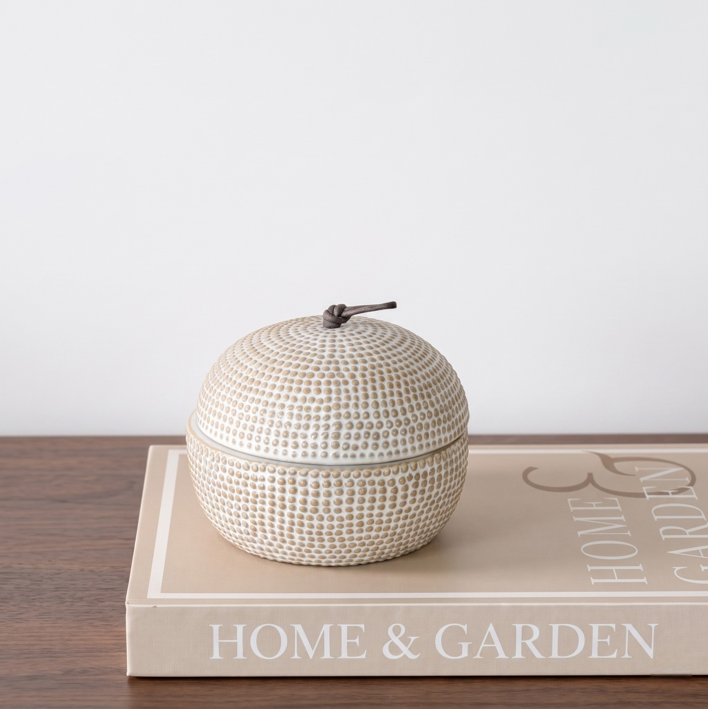 Dot Pattern Ceramic Canister