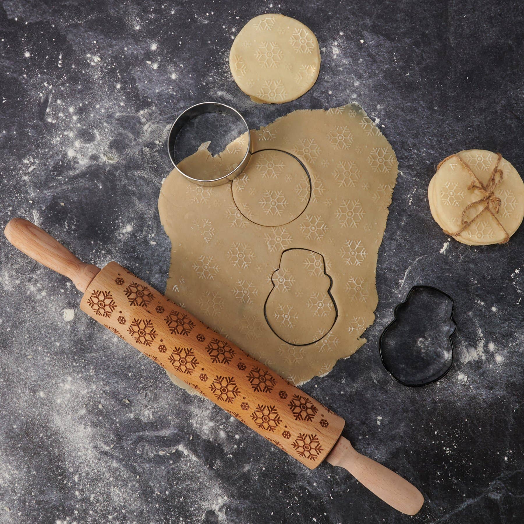 Snowflakes Rolling Pin 4