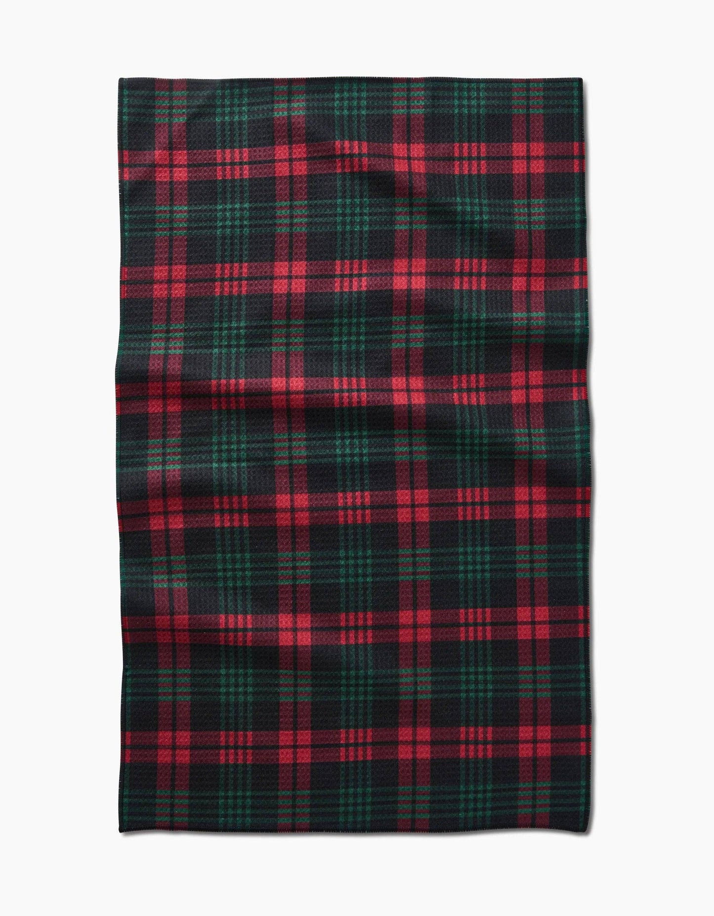 Geometry Very Merry Plaid Tea Towel