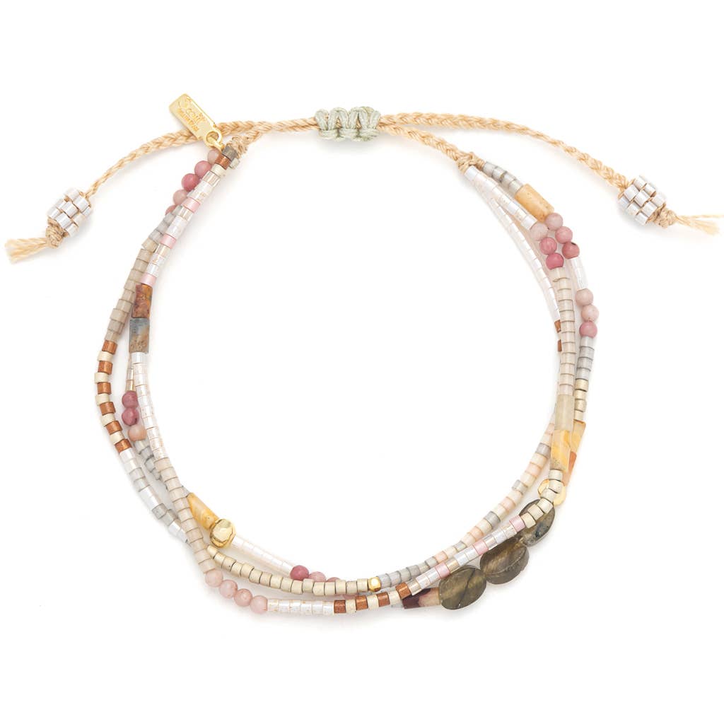 Mixed Media Bracelet - Labradorite