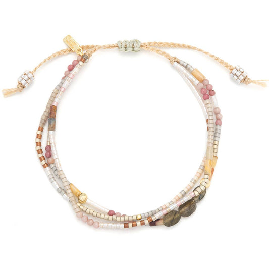 Mixed Media Bracelet - Labradorite