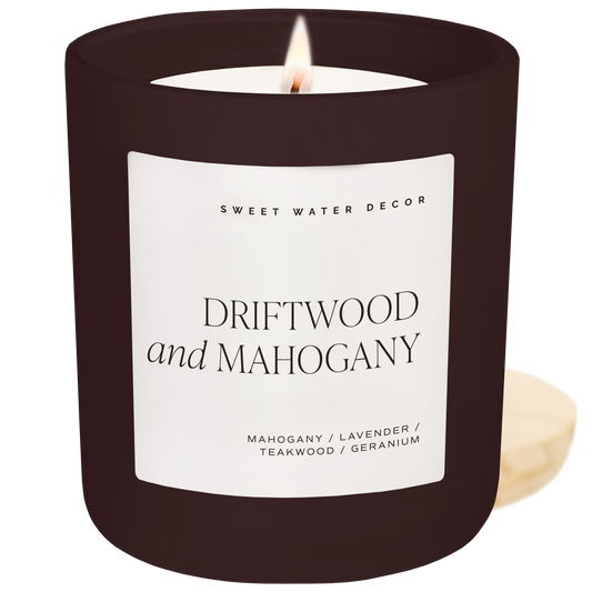 Driftwood and Mahogany Candle 15oz