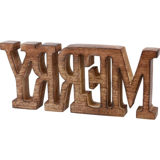 Wood Merry Sign 2