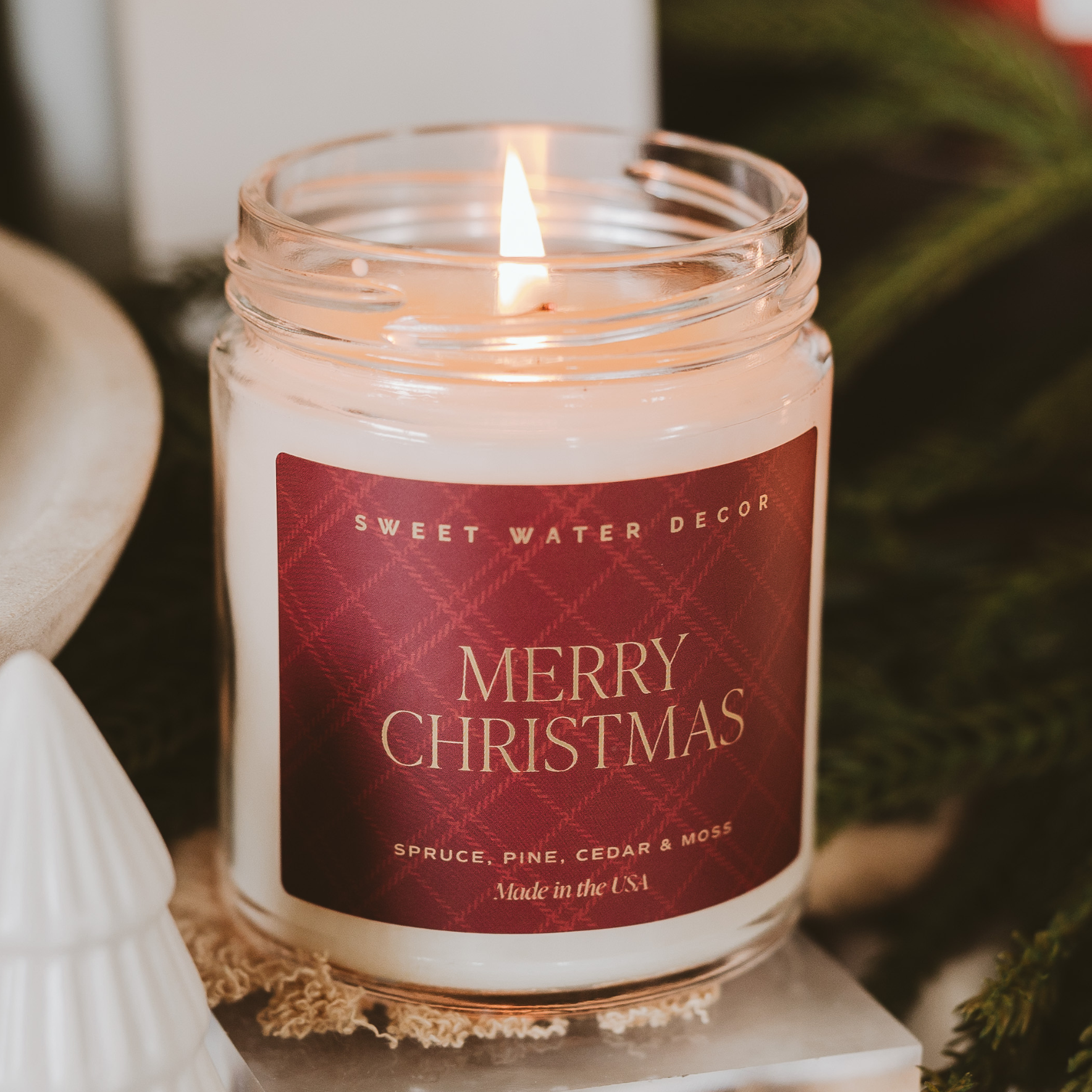 Merry Christmas Soy Candle 