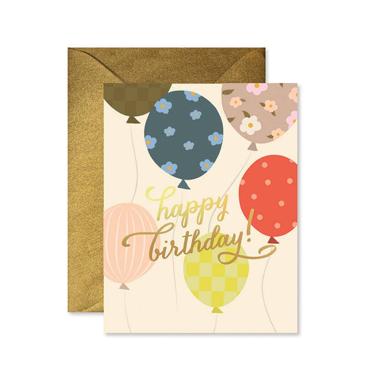 Balloons Birthday Card