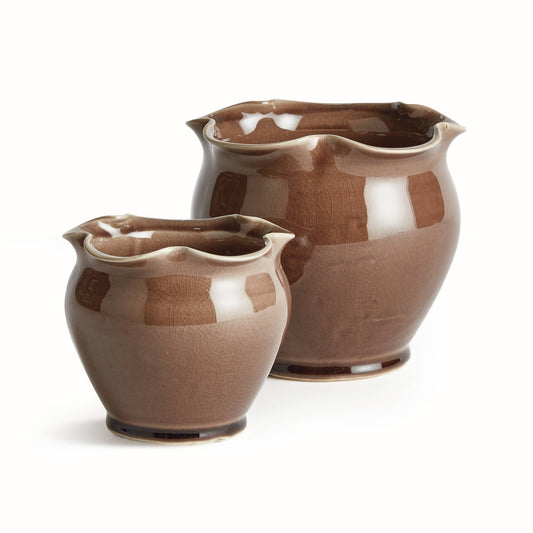 Brownstone Ceramic Pot