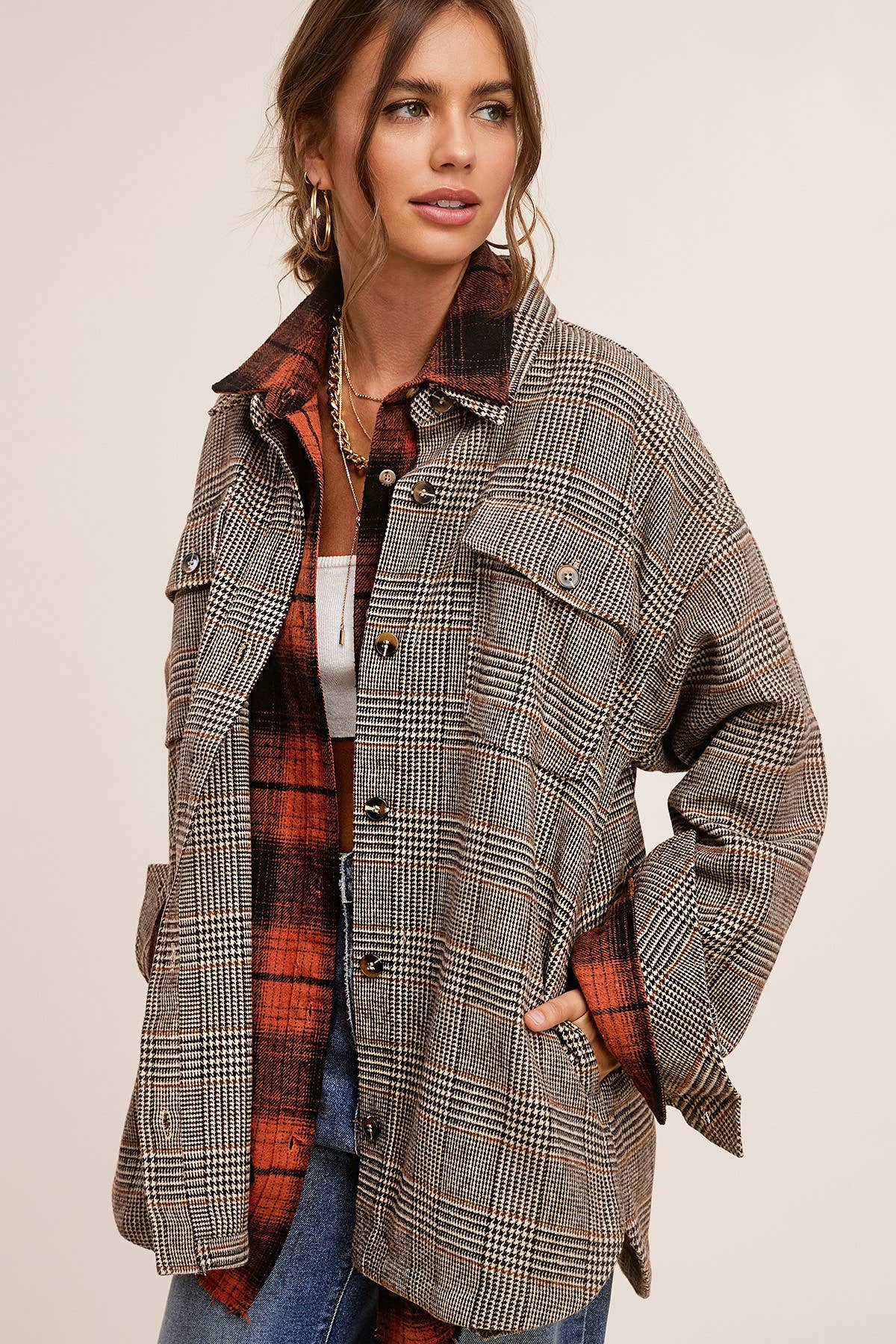 Esme Plaid Shacket