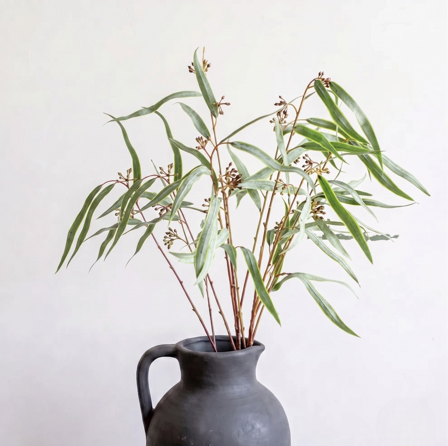 Faux Leaf Stem with Berries